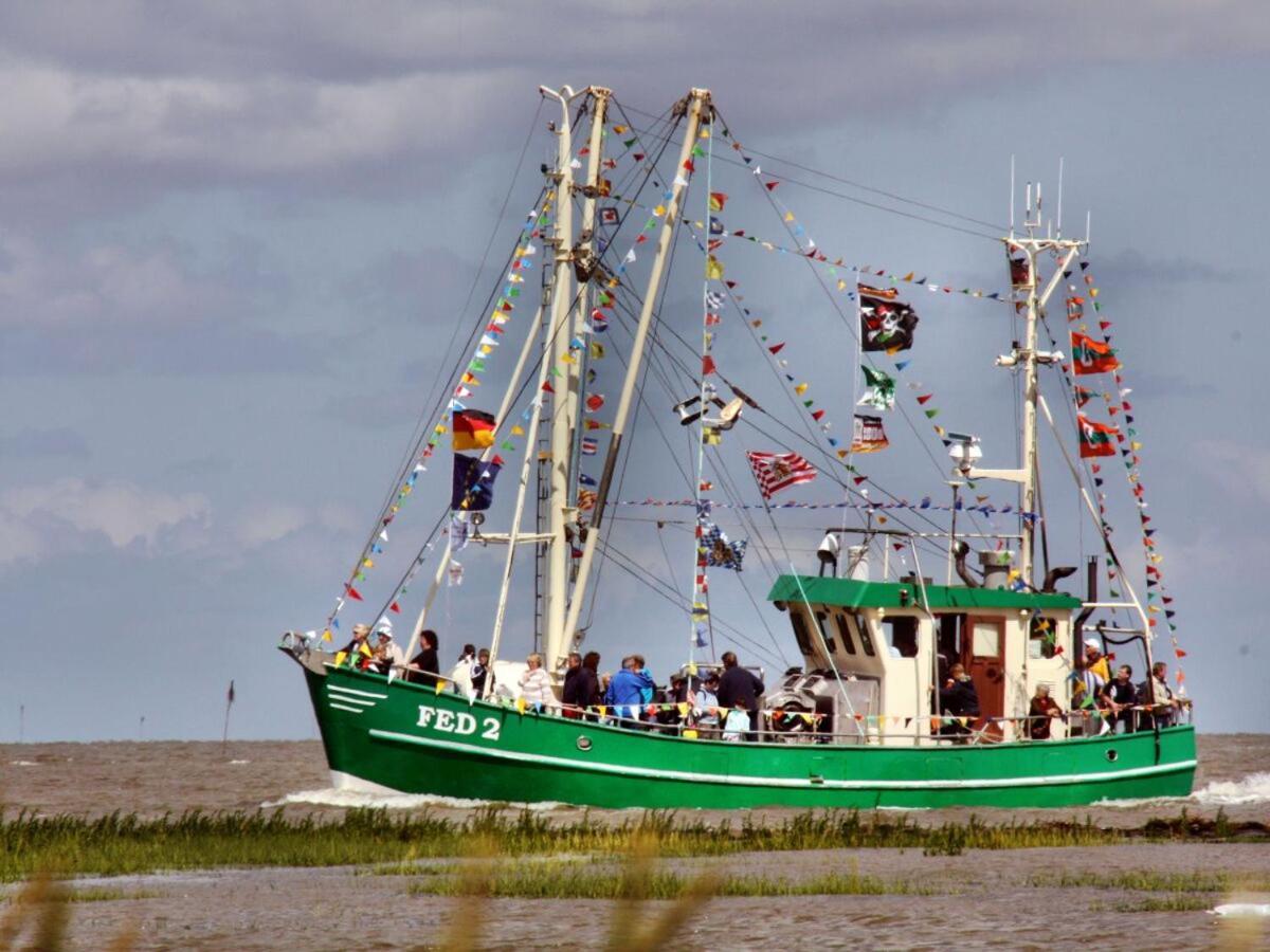 Ferienwohnung Hein Am Nordseedeich บุทยาดิงเงน ภายนอก รูปภาพ